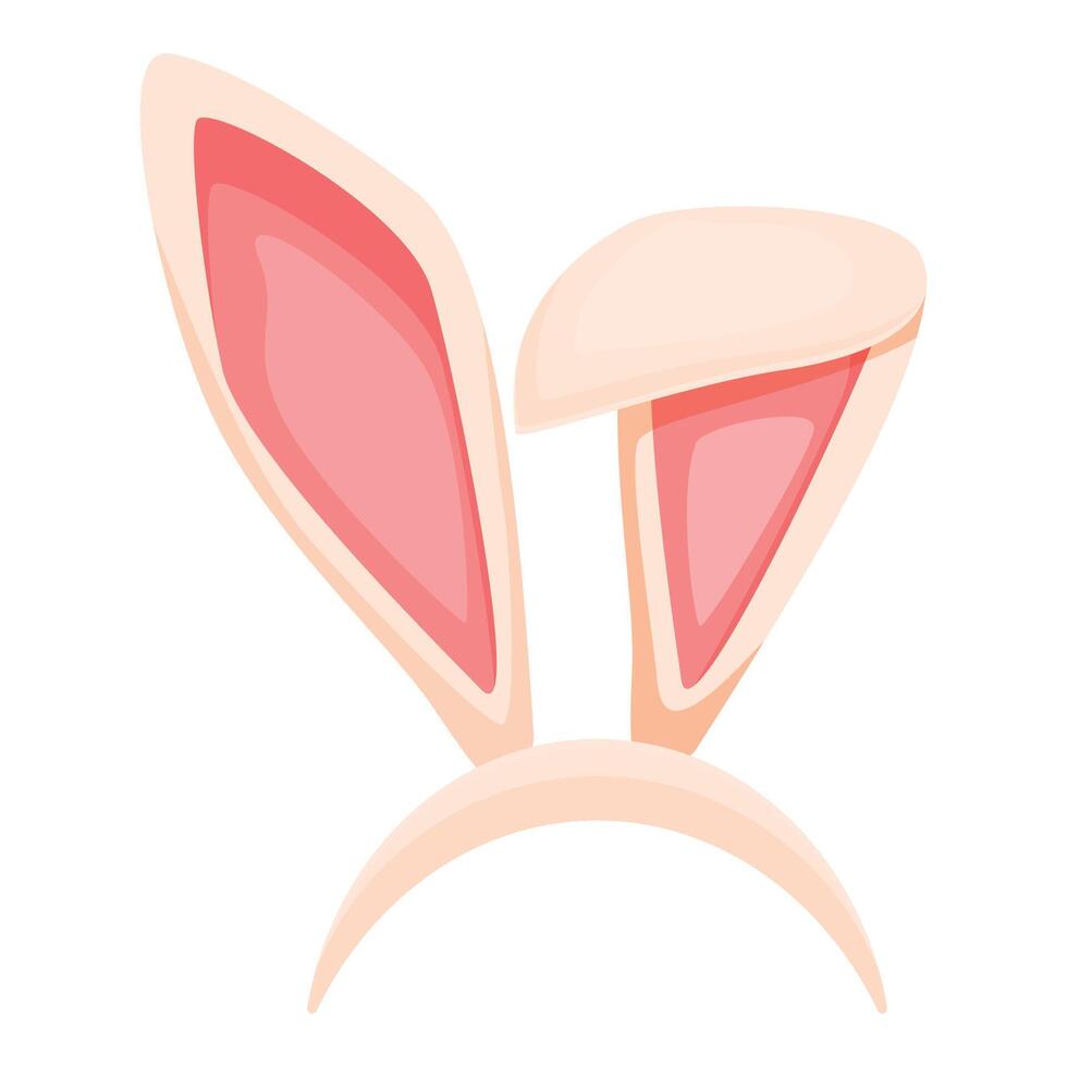 Pink bunny ears headband showing concept of easter celebration vector