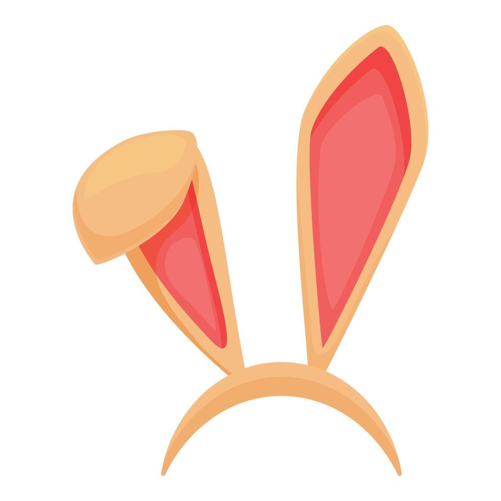 Bunny ears headband costume accessory for spring celebration vector