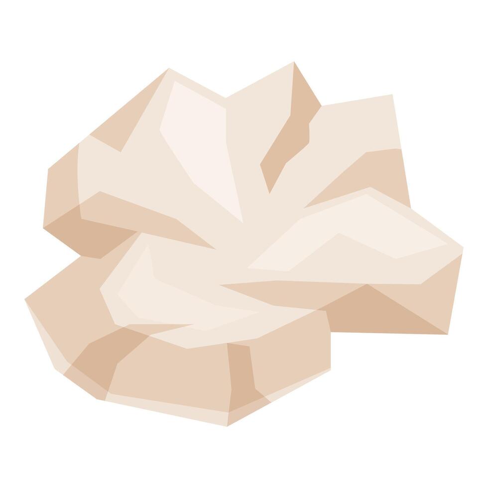 White truffle mushroom forming intricate shape vector