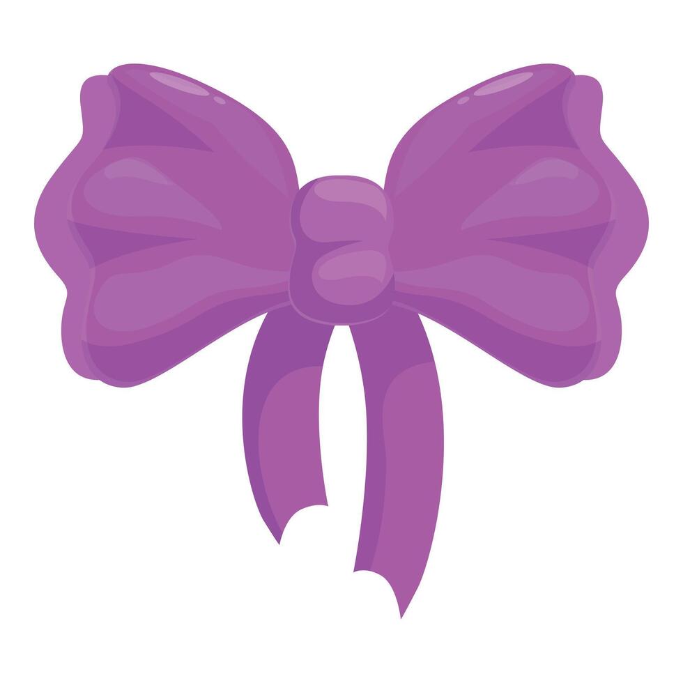 Purple bow creating festive atmosphere for special occasion vector