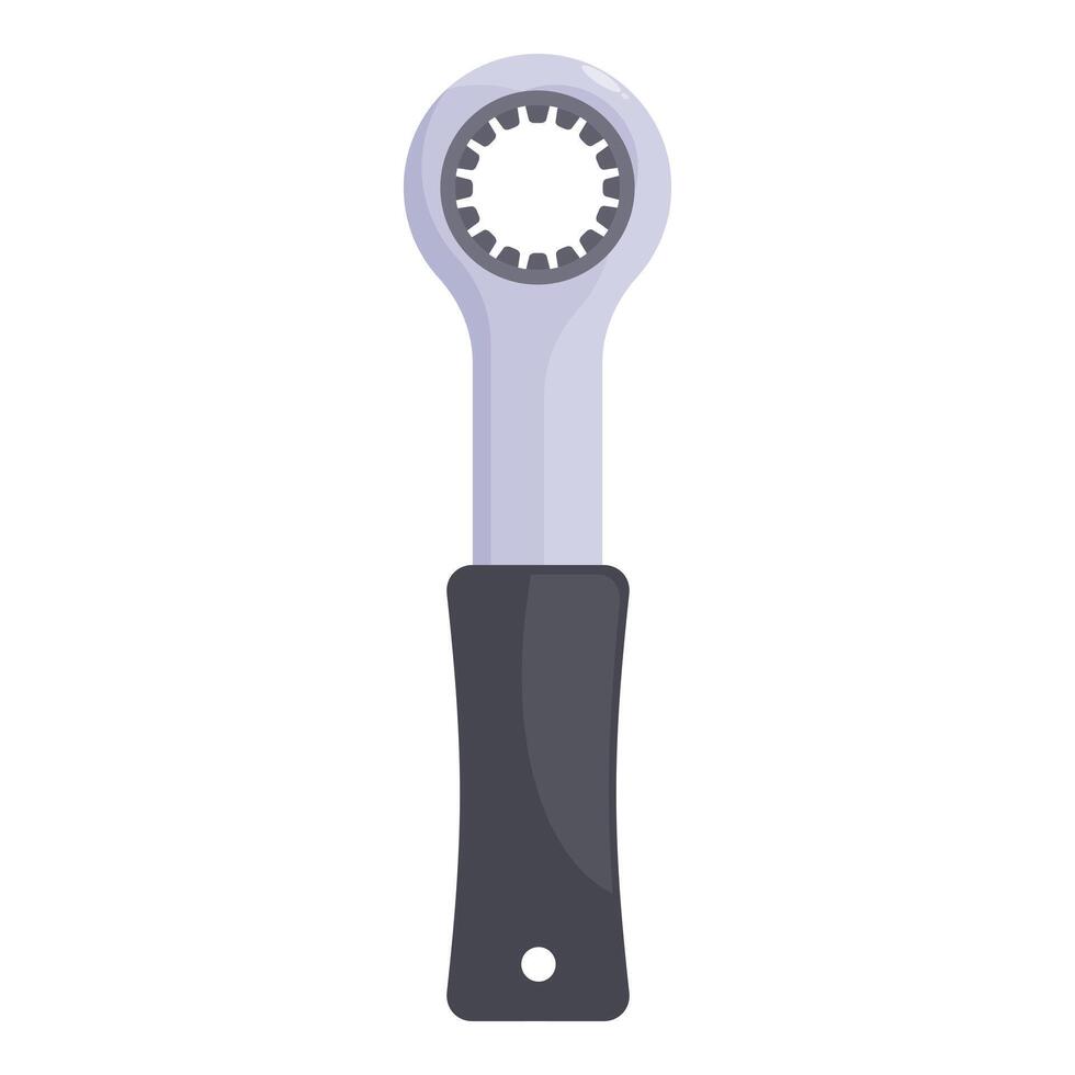Socket wrench tool fixing mechanical engineering equipment vector