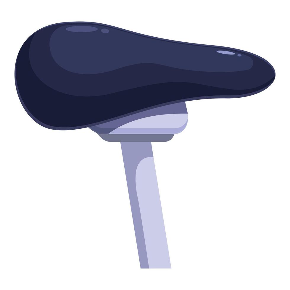 Modern bike seat standing up on white background vector