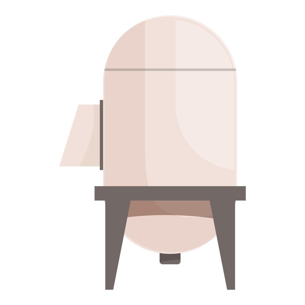 Water tower standing on metal platform for storage vector