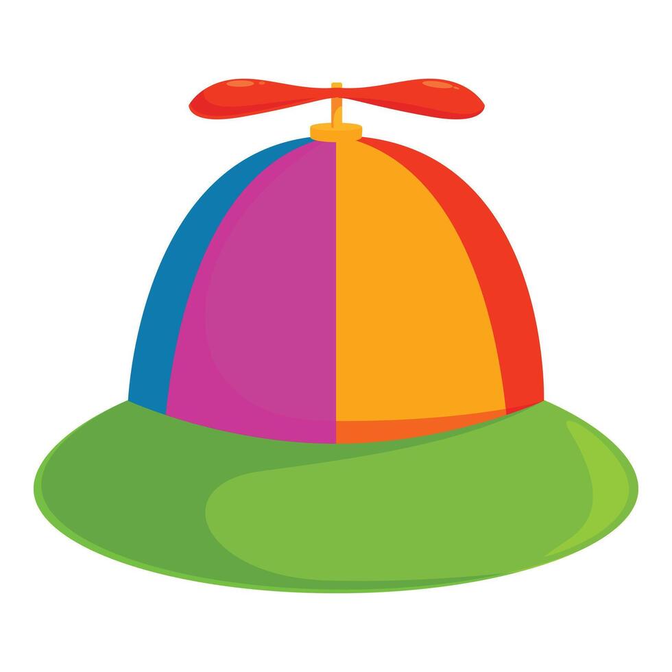 Colorful propeller hat spinning and bringing joy vector