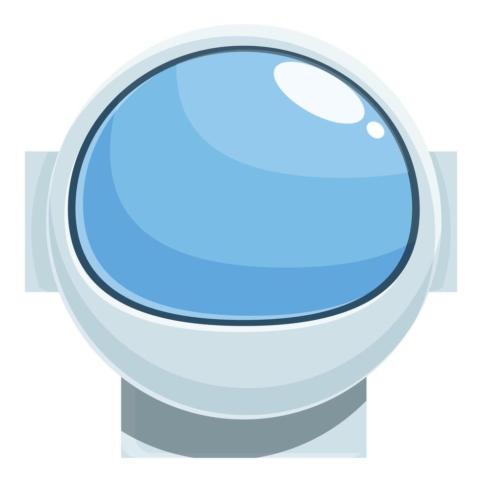 Astronaut helmet reflecting the vastness of space exploration vector