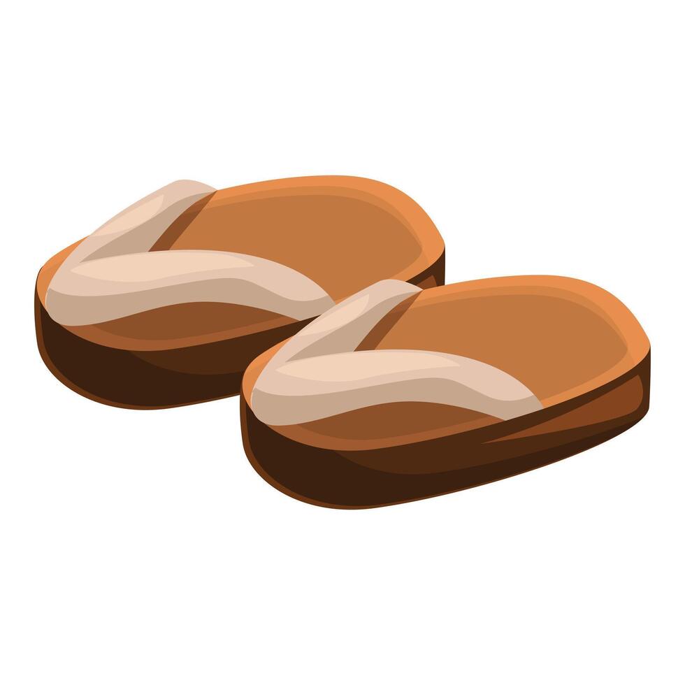 Traditional japanese geta sandals showing ancient culture vector