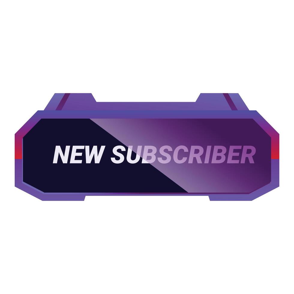 New subscriber announcement showing increasing followers and viewers vector