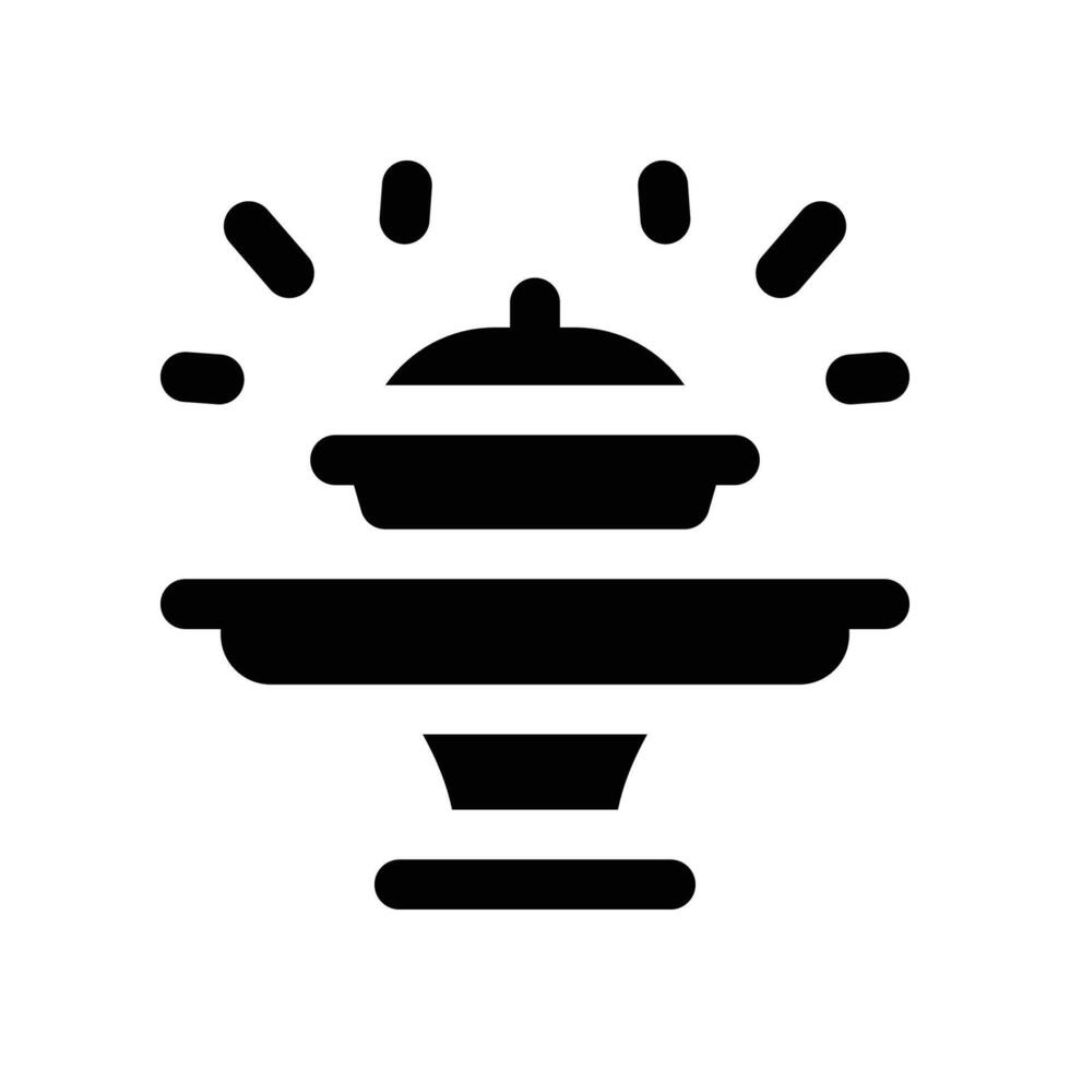 dinner table icon. glyph icon for your website, mobile, presentation, and logo design. vector