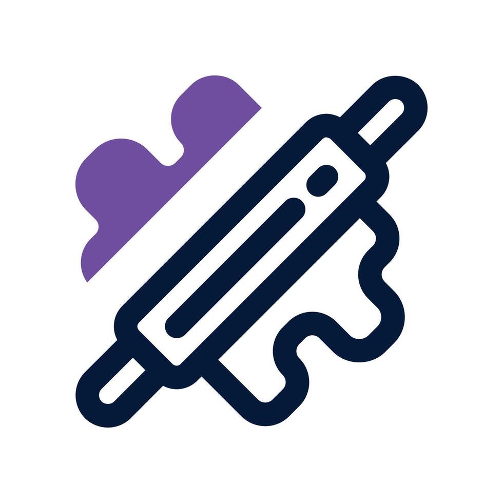 rolling pin icon. glyph icon for your website, mobile, presentation, and logo design. vector