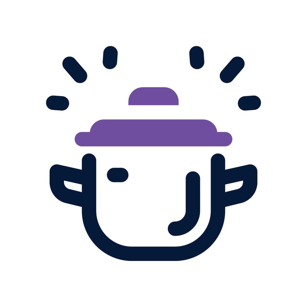 cooking pot icon. glyph icon for your website, mobile, presentation, and logo design. vector