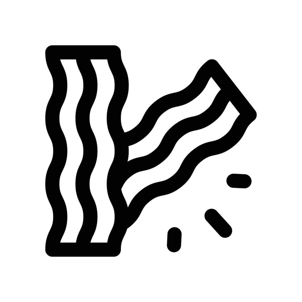 bacon icon. line icon for your website, mobile, presentation, and logo design. vector