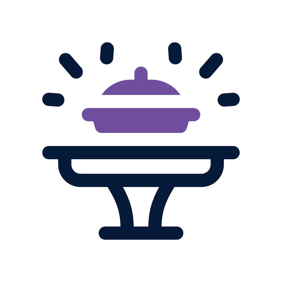dinner table icon. glyph icon for your website, mobile, presentation, and logo design. vector