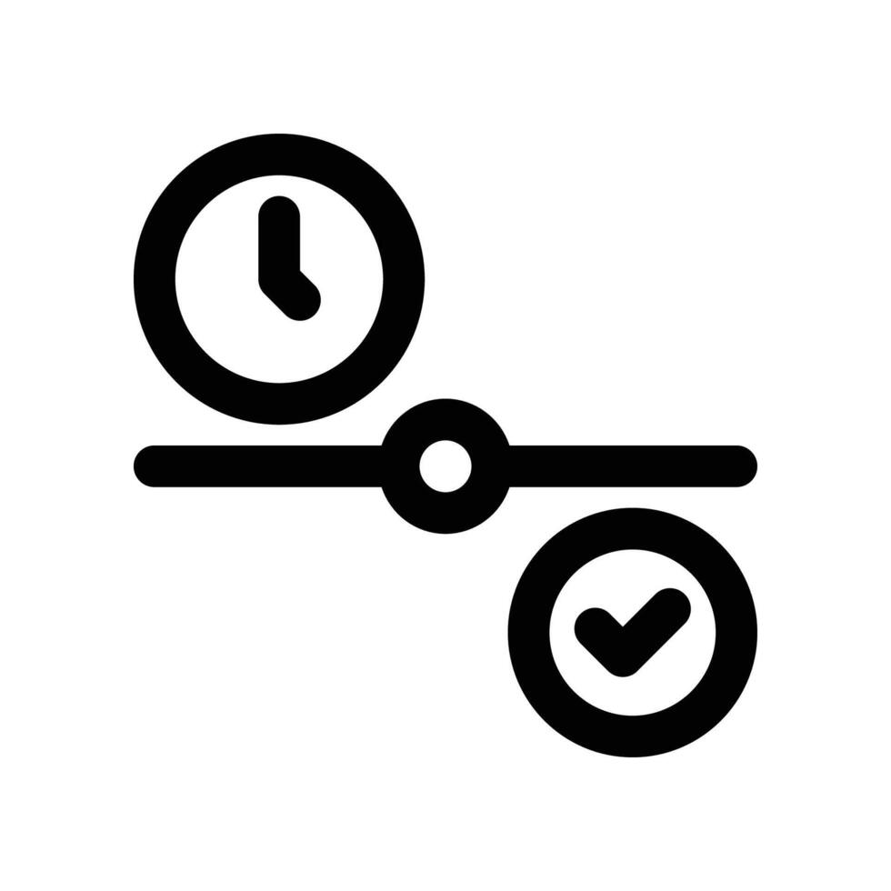 timeline icon. line icon for your website, mobile, presentation, and logo design. vector