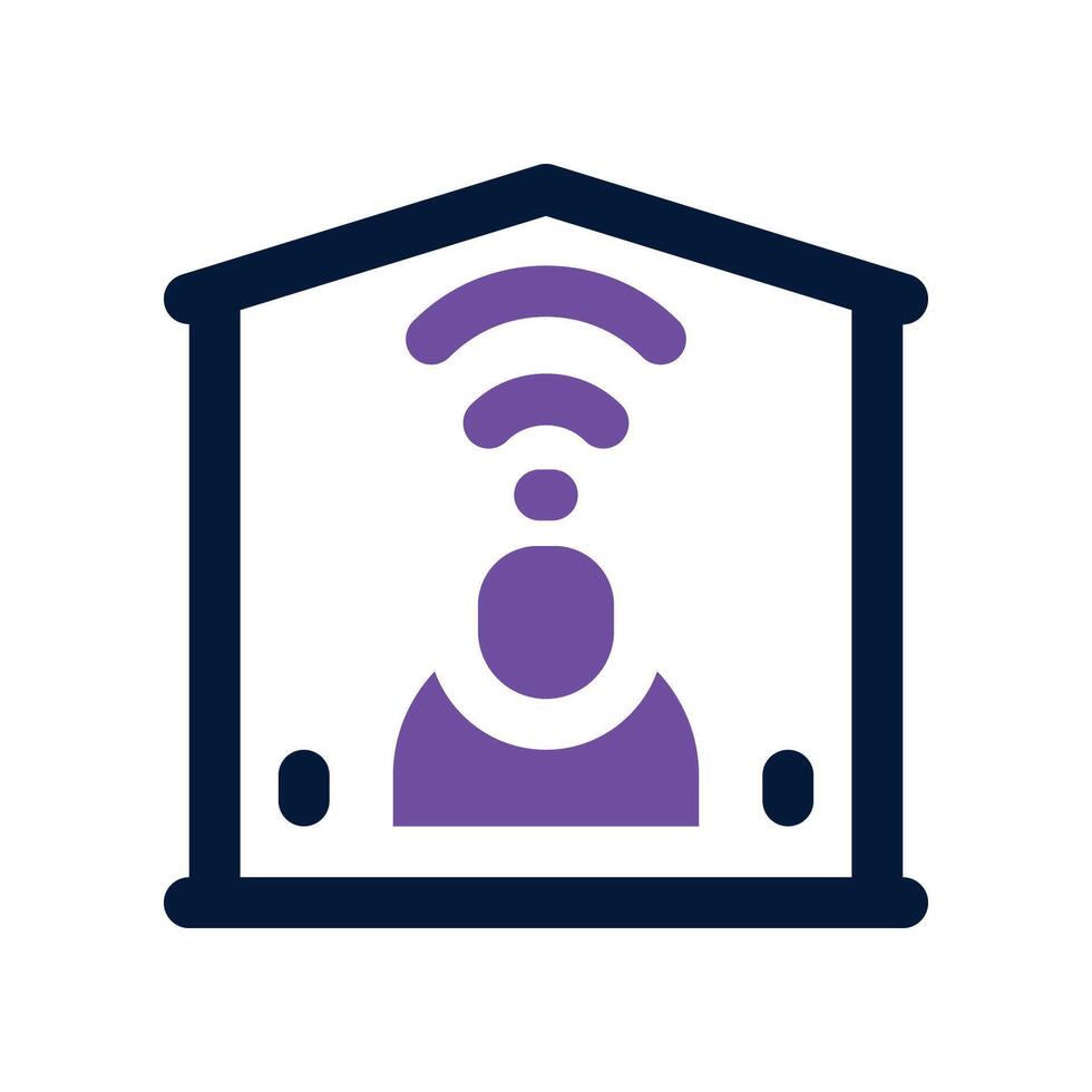 work from home icon. dual tone icon for your website, mobile, presentation, and logo design. vector