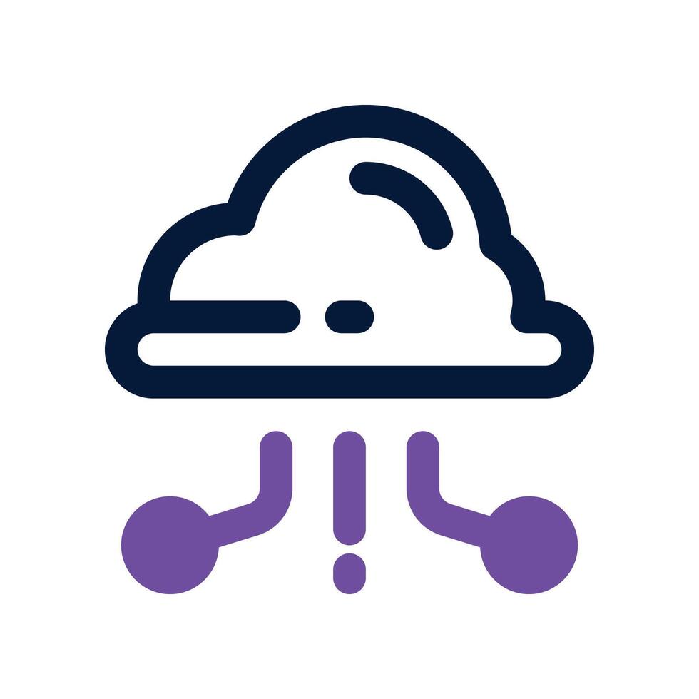 cloud computing icon. dual tone icon for your website, mobile, presentation, and logo design. vector