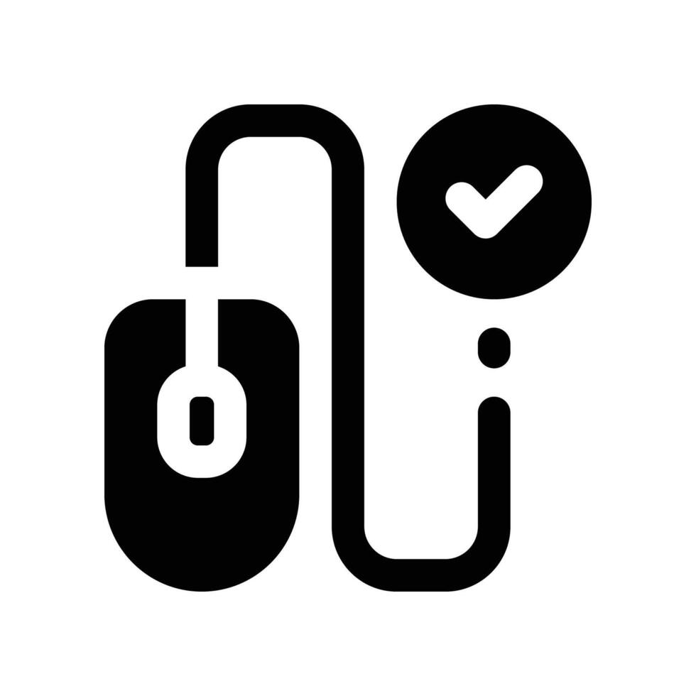 pay per click icon. glyph icon for your website, mobile, presentation, and logo design. vector