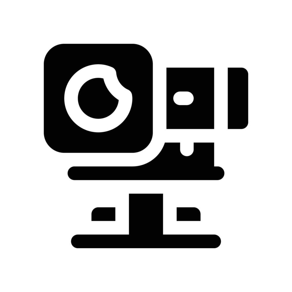webcam icon. glyph icon for your website, mobile, presentation, and logo design. vector