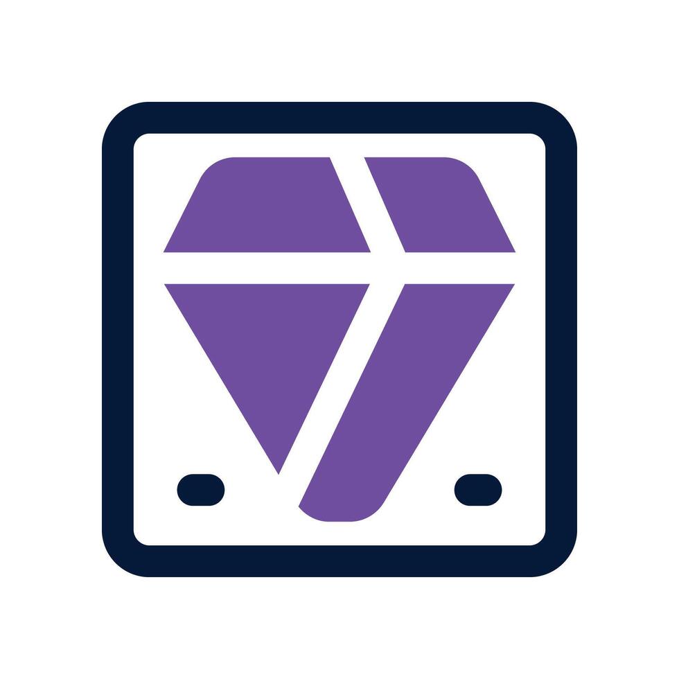 quality icon. dual tone icon for your website, mobile, presentation, and logo design. vector