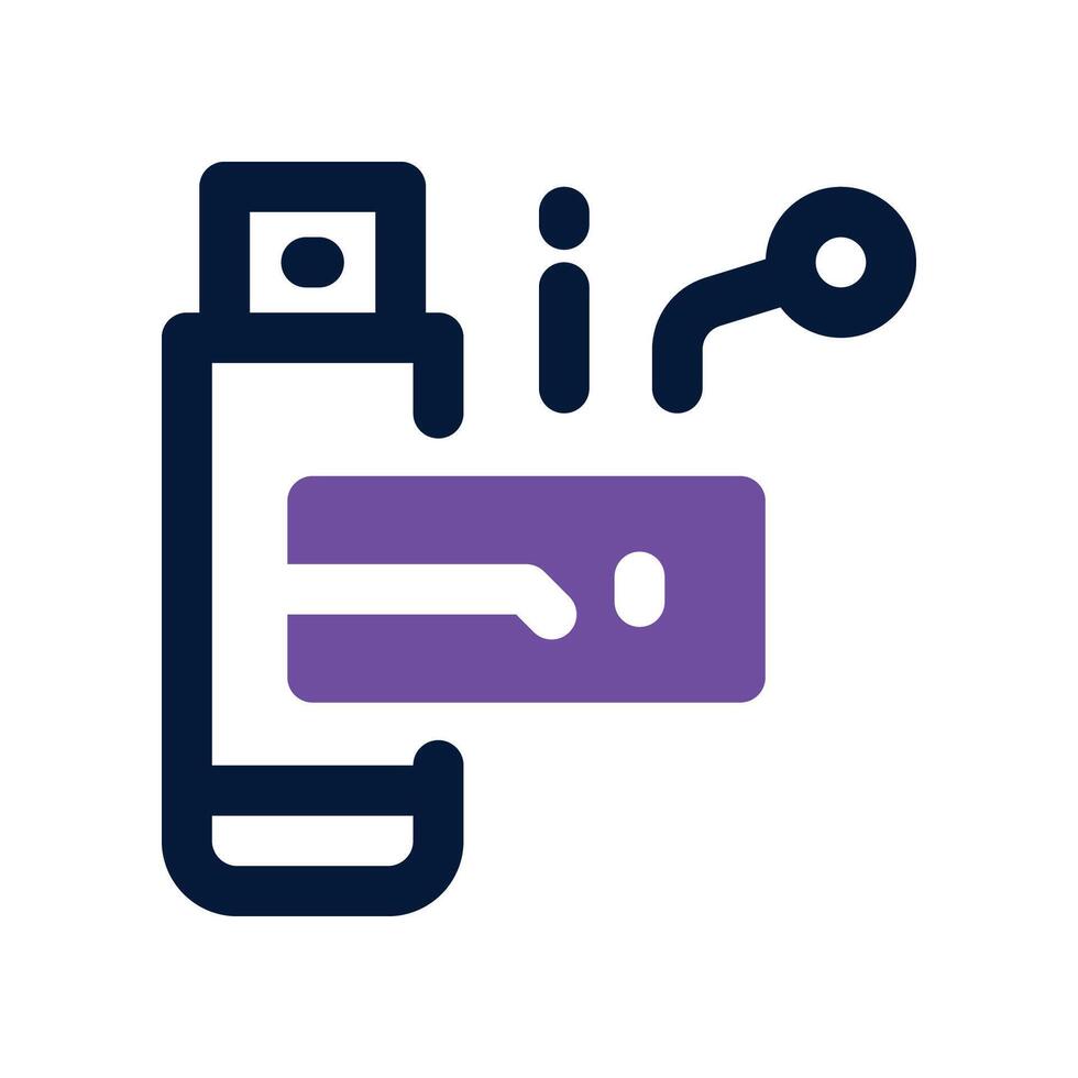 flash disk icon. dual tone icon for your website, mobile, presentation, and logo design. vector