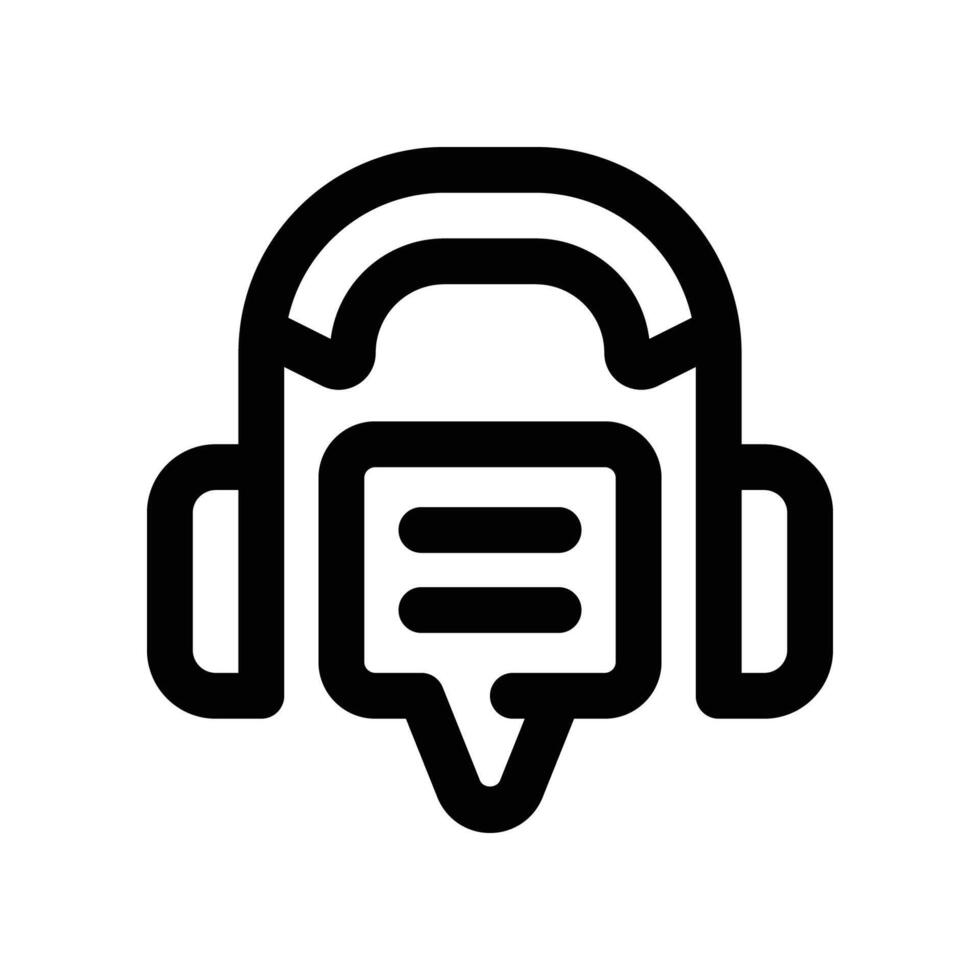 support icon. line icon for your website, mobile, presentation, and logo design. vector