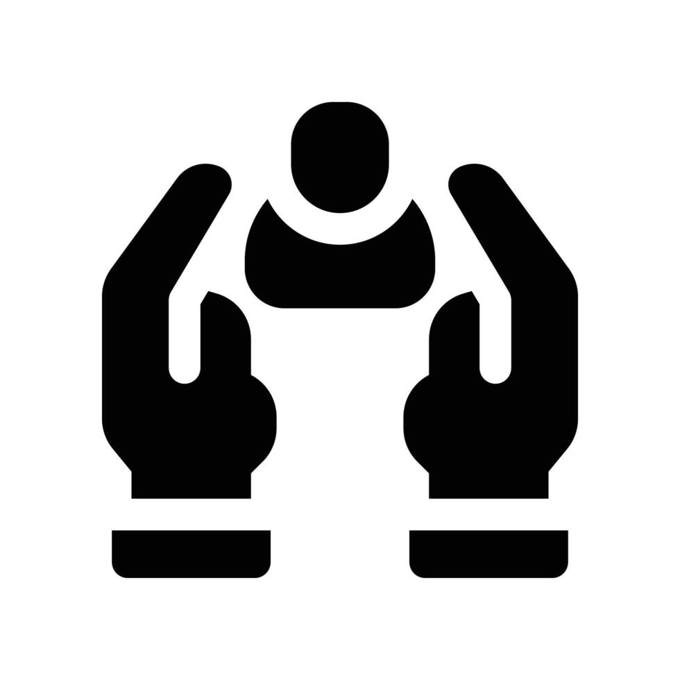 loyalty employee icon. glyph icon for your website, mobile, presentation, and logo design. vector