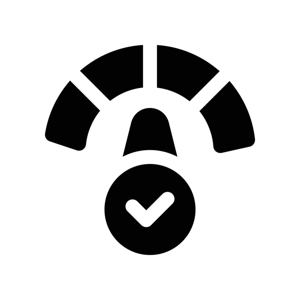 performance icon. glyph icon for your website, mobile, presentation, and logo design. vector