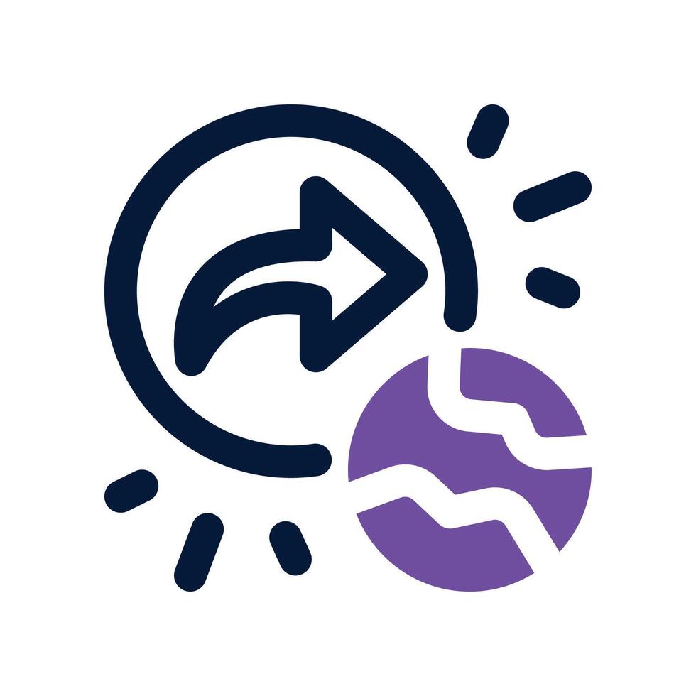 publish icon. dual tone icon for your website, mobile, presentation, and logo design. vector