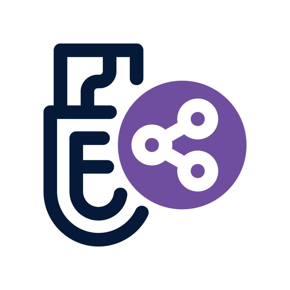 usb drive icon. dual tone icon for your website, mobile, presentation, and logo design. vector