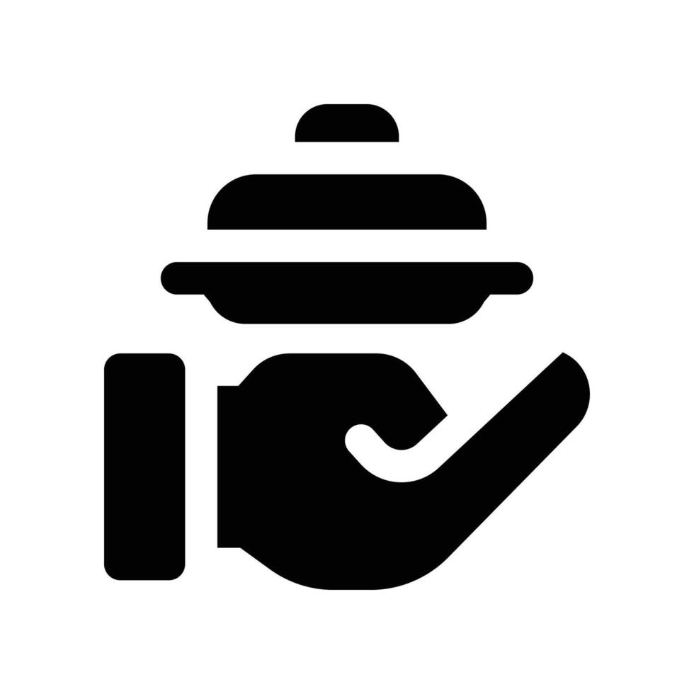 waiter icon. glyph icon for your website, mobile, presentation, and logo design. vector