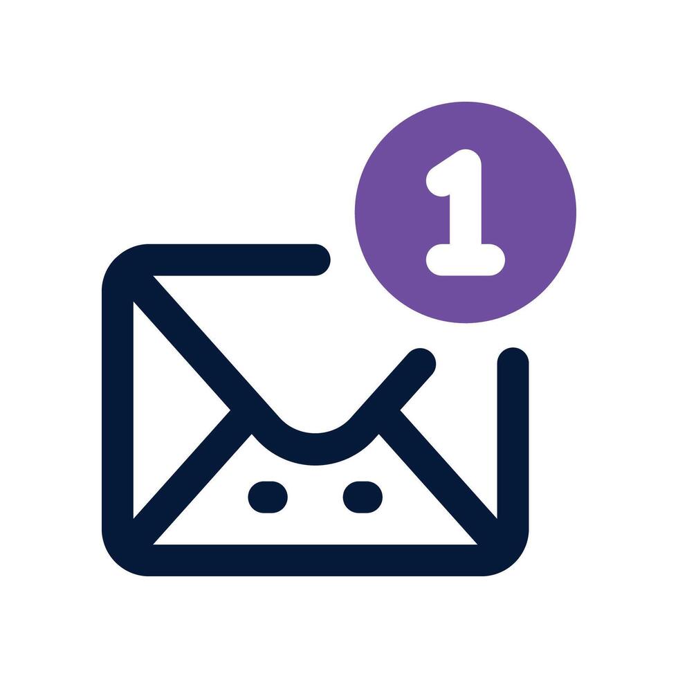 email icon. dual tone icon for your website, mobile, presentation, and logo design. vector