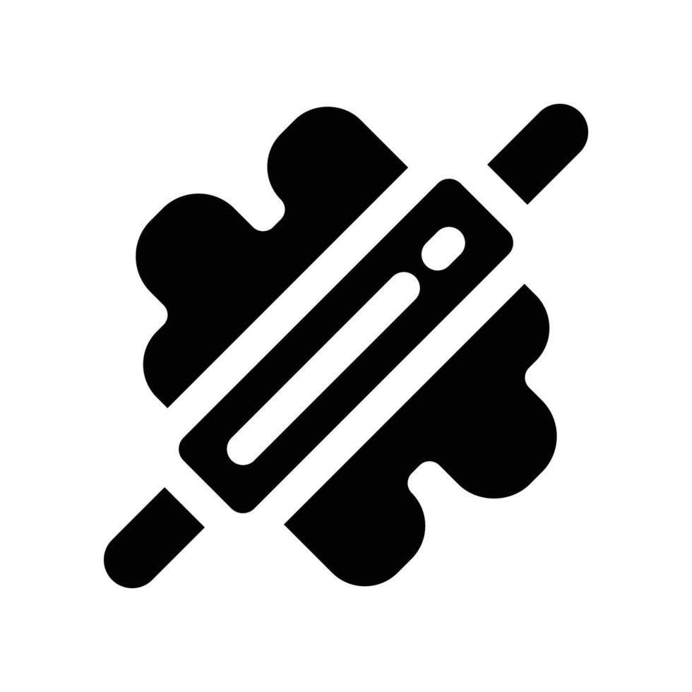 rolling pin icon. glyph icon for your website, mobile, presentation, and logo design. vector