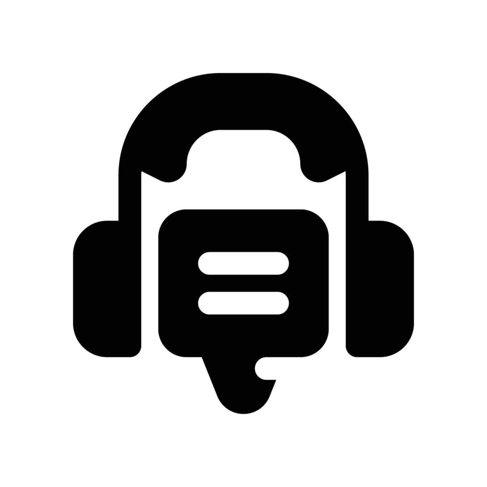 support icon. glyph icon for your website, mobile, presentation, and logo design. vector