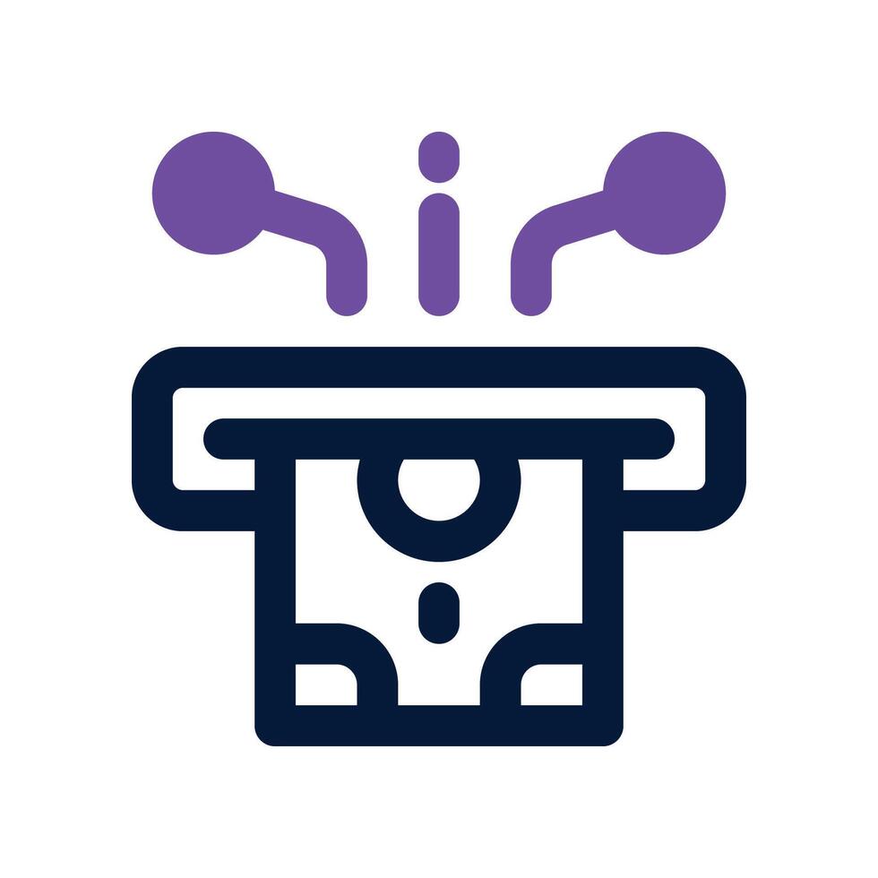 tech withdraw icon. dual tone icon for your website, mobile, presentation, and logo design. vector