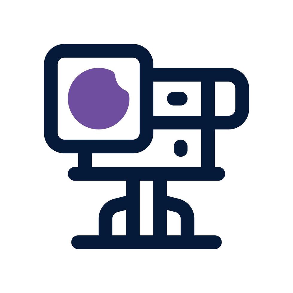 webcam icon. dual tone icon for your website, mobile, presentation, and logo design. vector