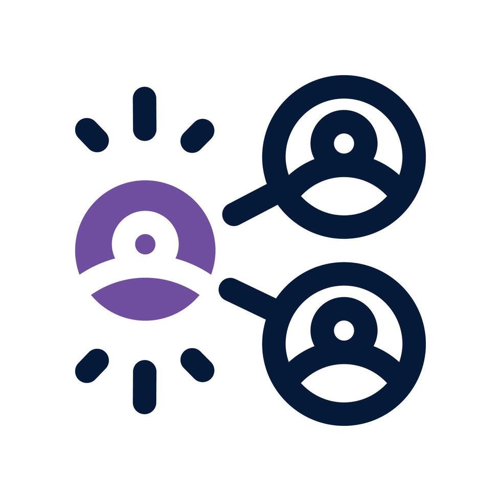 social network icon. dual tone icon for your website, mobile, presentation, and logo design. vector