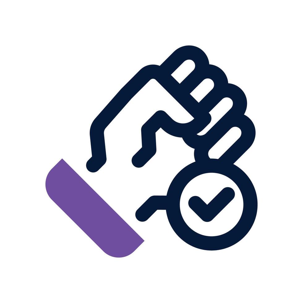 motivation icon. dual tone icon for your website, mobile, presentation, and logo design. vector