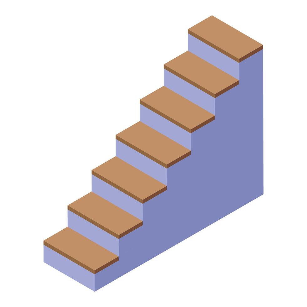 Staircase leading upwards representing career success achievement vector