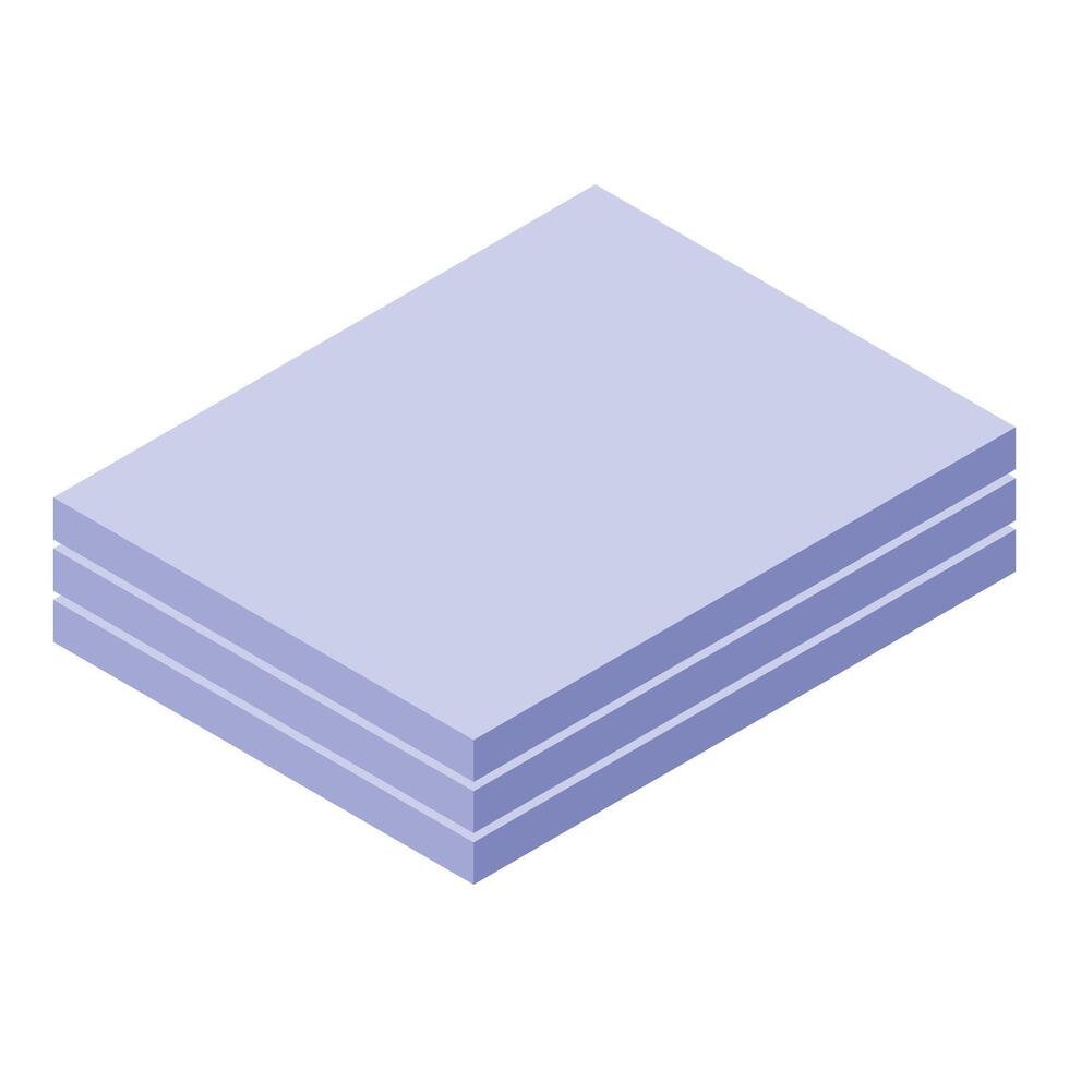 Stack of papers providing a concept of data, documents, or office organization vector