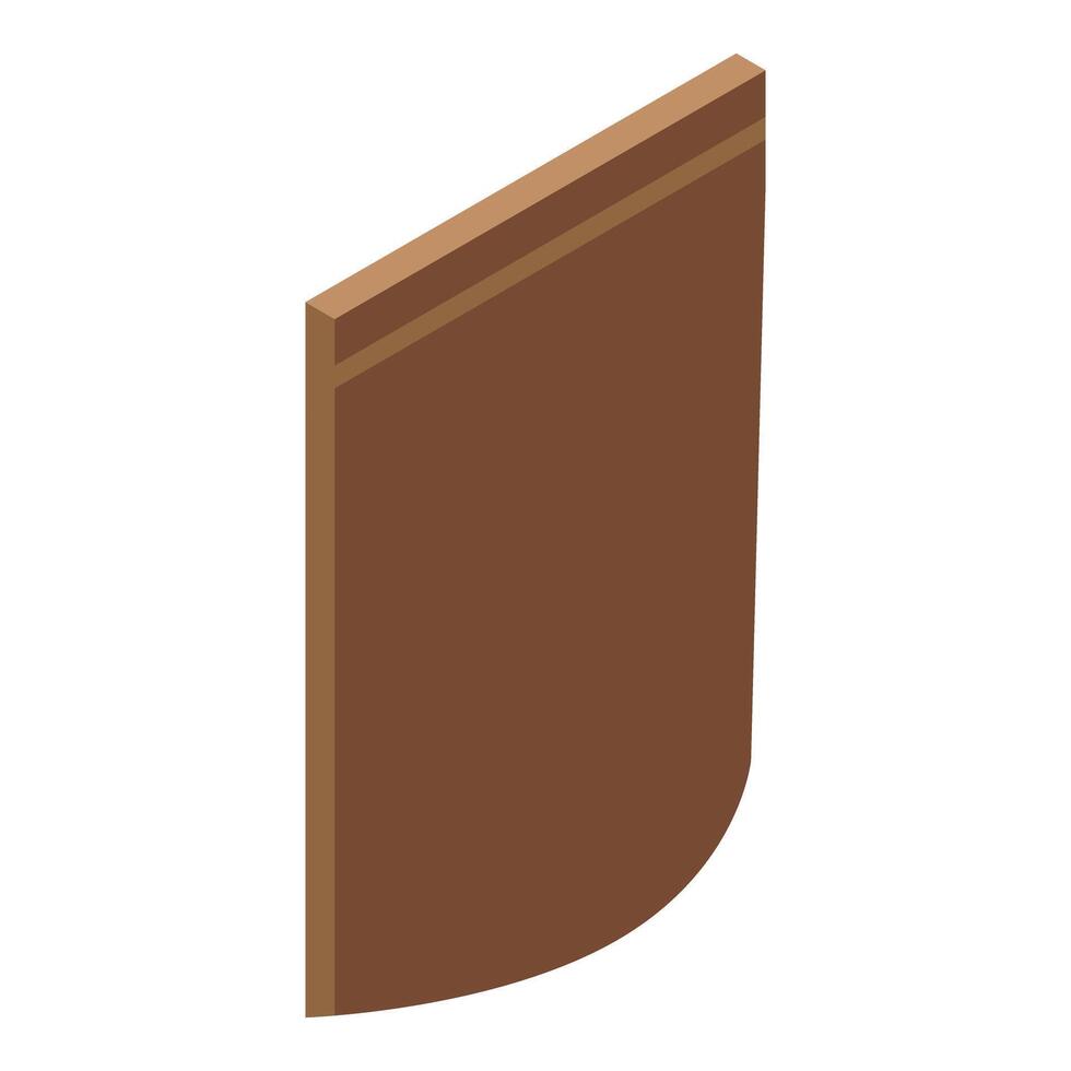 Brown paper packaging standing up isolated on white vector