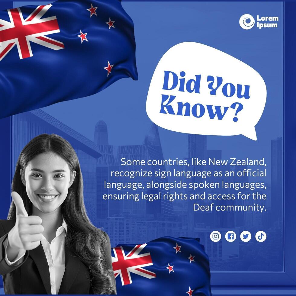 FYI Sign Language Instagram Post template