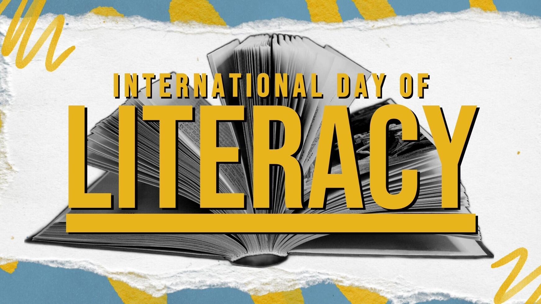 International Day of Literacy Day Twitter Post template