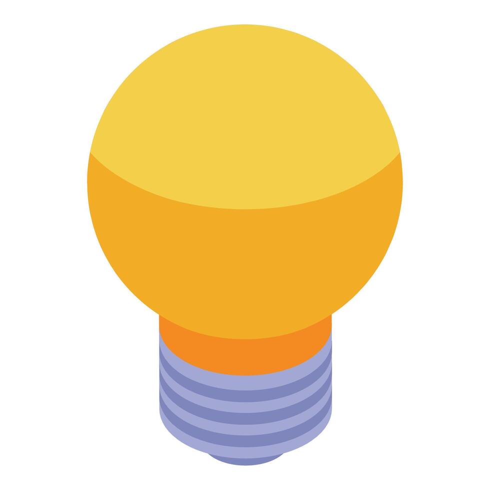 Yellow light bulb shining representing ideas and innovation vector