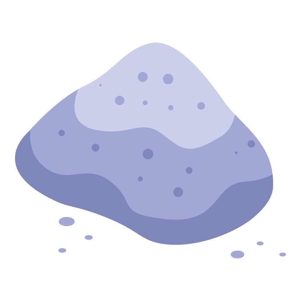 Pile of violet sand representing rare mineral resource vector