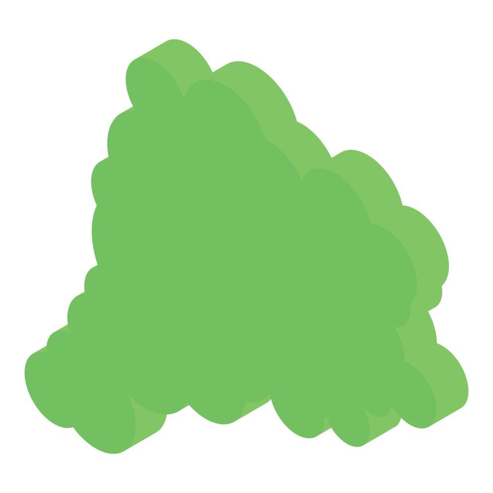 Green bush creating oxygen through photosynthesis vector