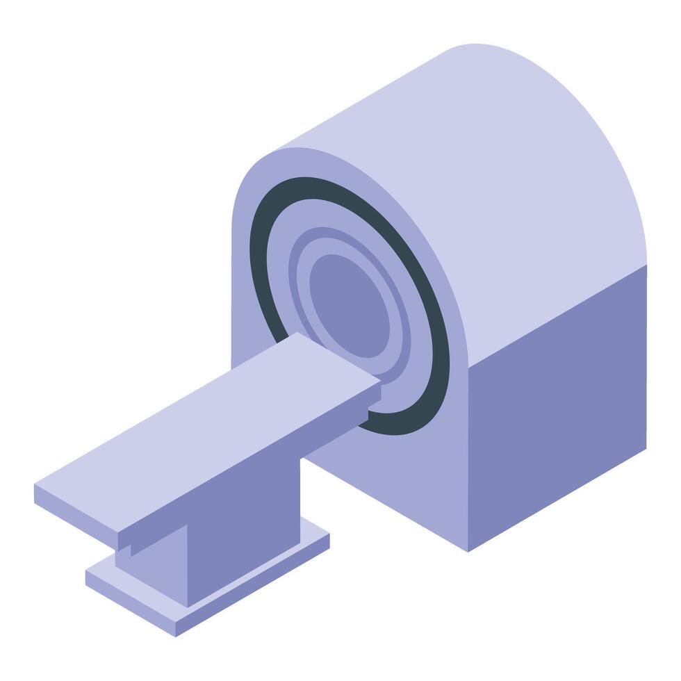 Magnetic resonance imaging scanner representing medical examination vector