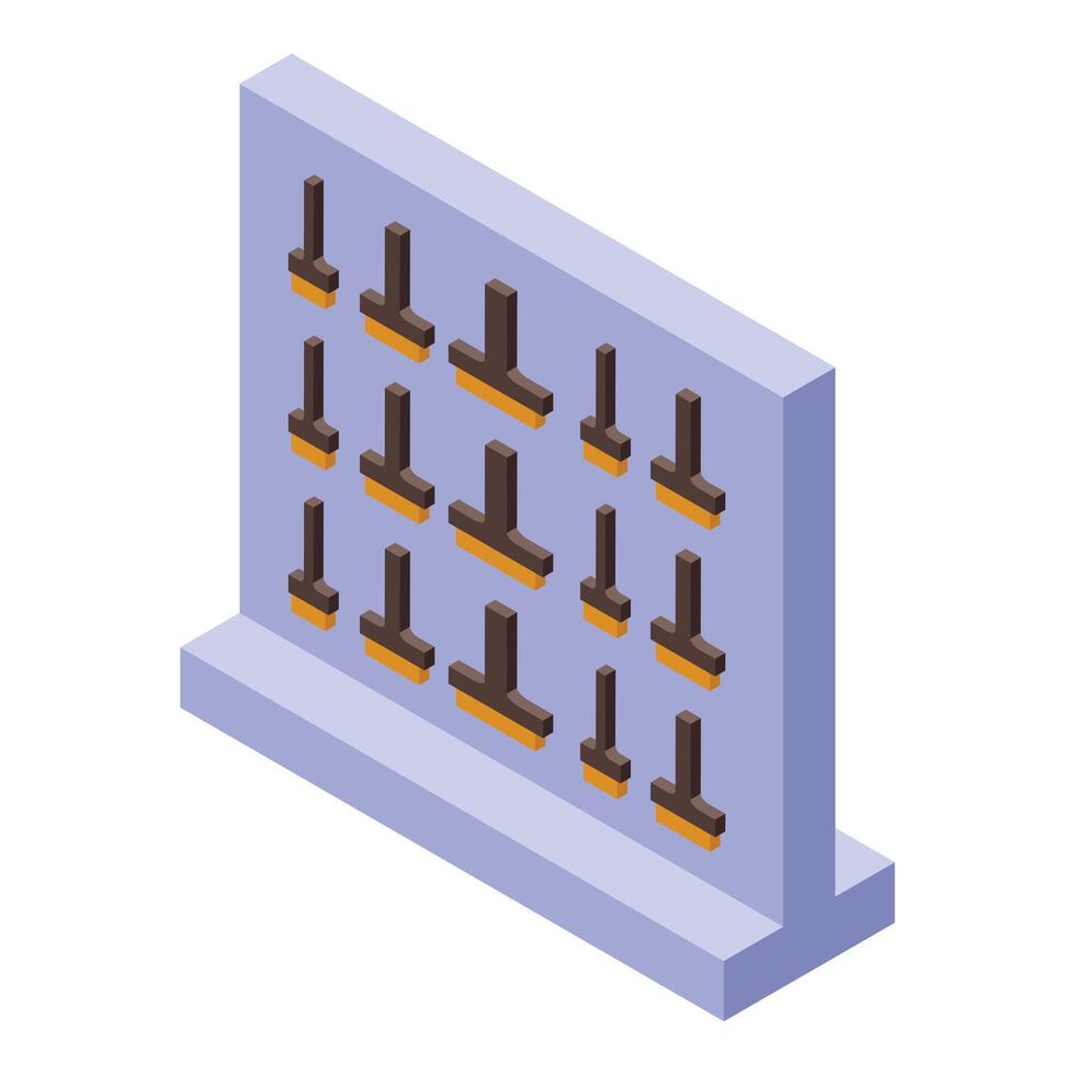 Soundboard showing multiple buttons for recording studio vector