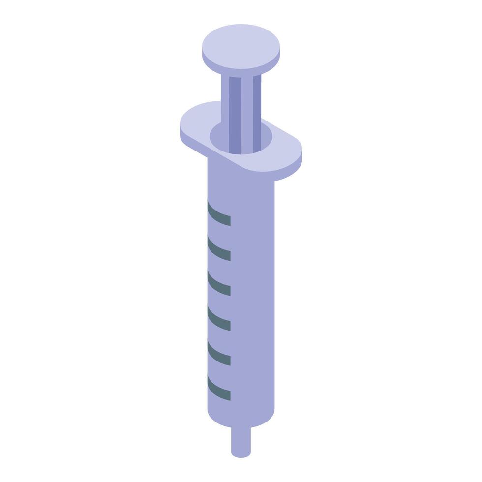 Medical syringe delivering life saving medicine injection vector