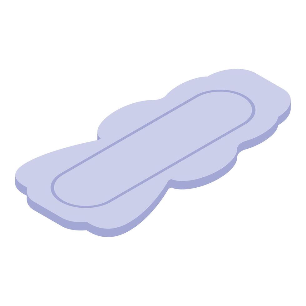 Soft sanitary pad providing comfort and protection during menstruation vector