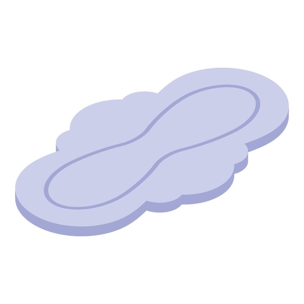 Soft breathable material sanitary pad for feminine hygiene vector