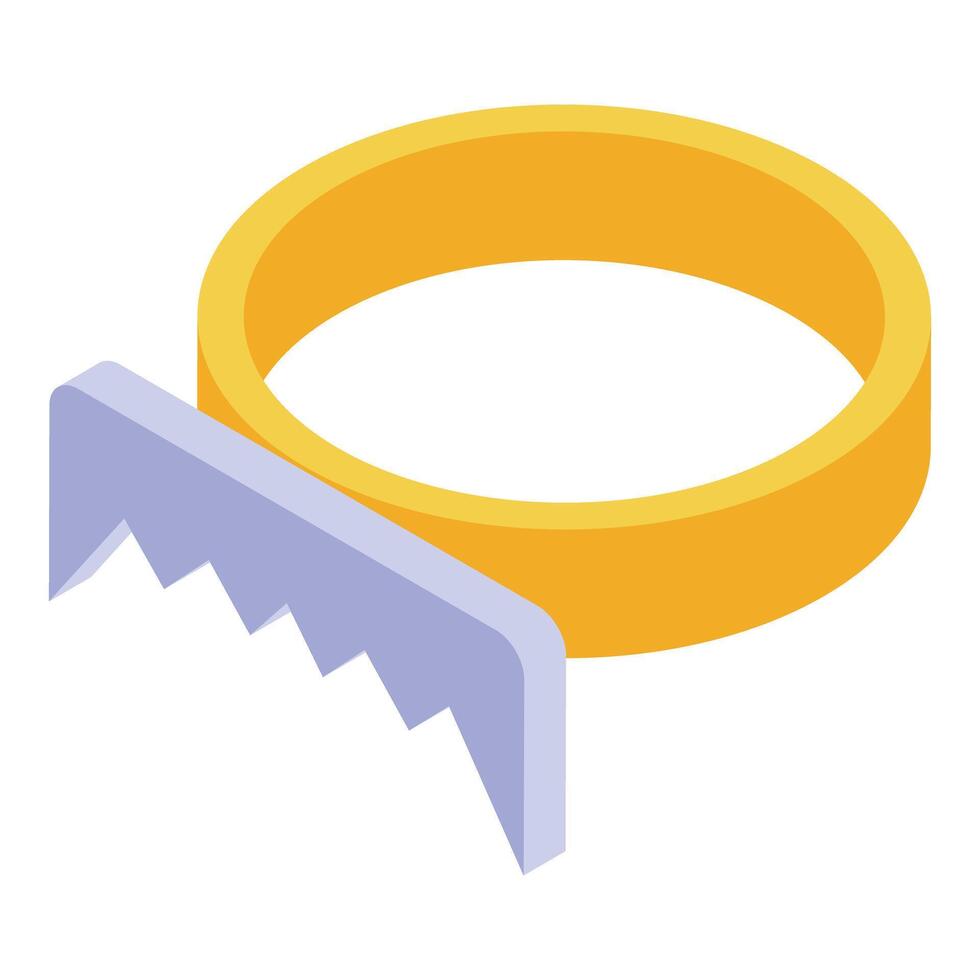 Animal trap with sharp teeth is holding prey vector
